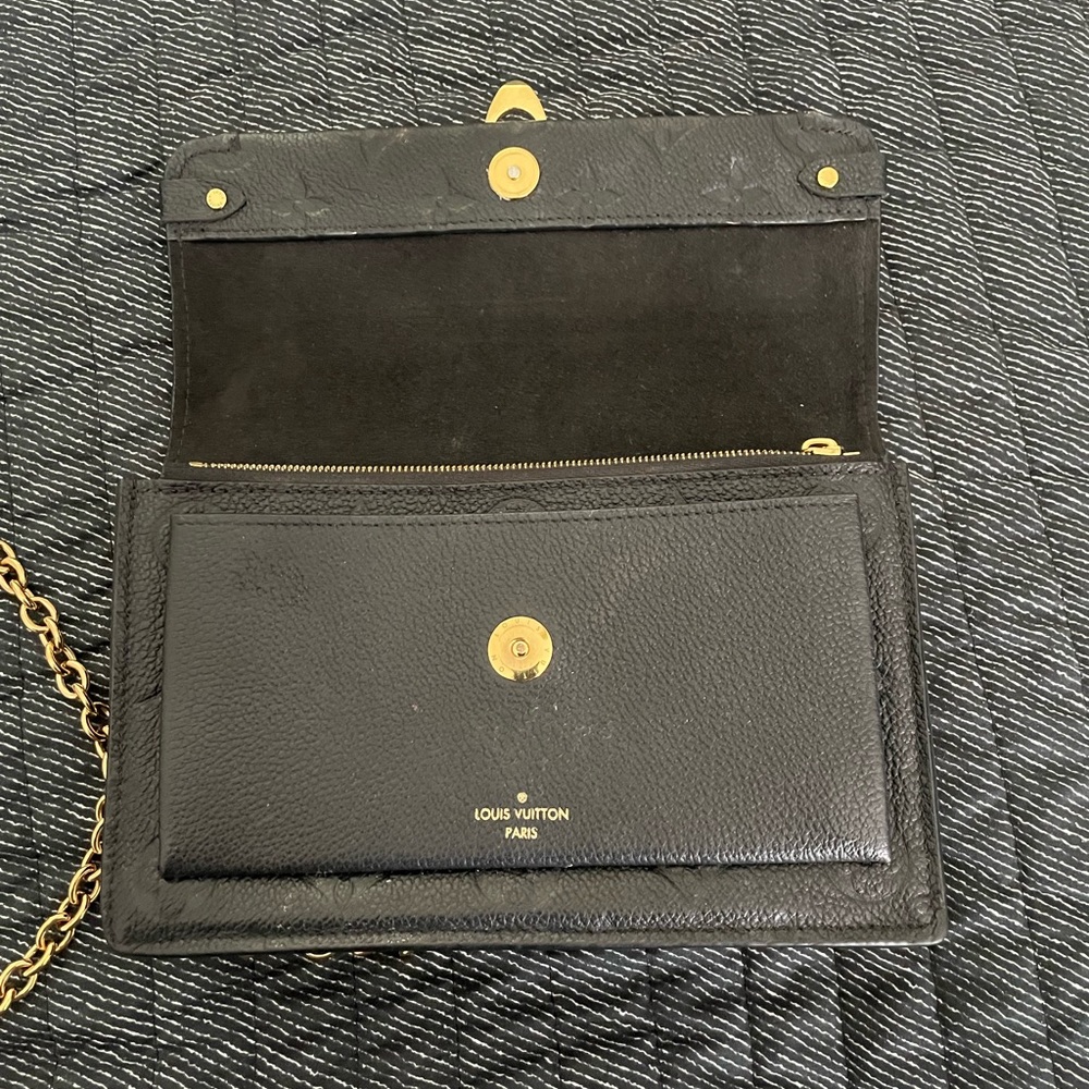 Louis Vuitton Vavin Chain Wallet - Monogram Empreinte Leather Black - Picture 14 of 16